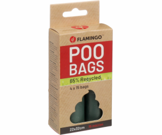 Flamingo Poco Sáčky na exkrementy zelené 4x15ks
