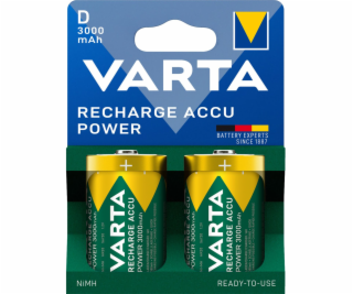 1x2 Varta Recharge Accu Power D Mono 3000 mAh