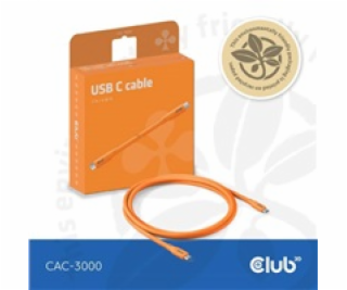 Club3D Kabel USB-C 4.0, 20Gbps, 4K60Hz, PD 240W, 2m, oran...