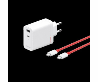 OnePlus Charger SUPERVOOC 120W 2 Ports with Cable White