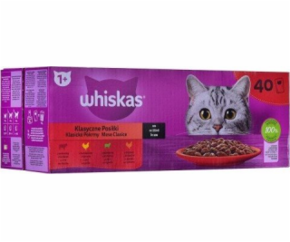 WHISKAS Saszetki drób,jagnię,woł dla kota 40x85g