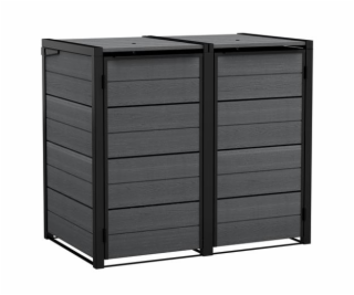 Zahradní box Keter Hide Away na popelnice 240 l šedý