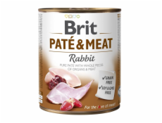 Wet dog food BRIT PATÉ & MEAT Rabbit 800 g