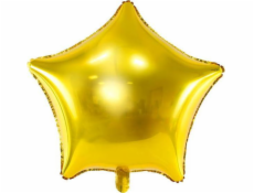 PartyDeco Plastic Balloon Star, 70 cm, zlatá jedna velikost