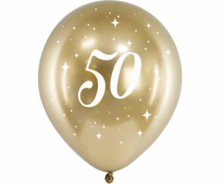 Balóny PartyDeco Glossy 30cm, 50, zlatý jeden velikost
