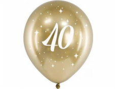 Balóny PartyDeco Glossy 30cm, 40, zlaté jedné velikosti