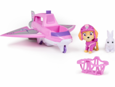 Spin Master Paw Patrol Air Rescue – Skyeino záchranné letadlo se zatahovacím drápem a záchranným košem, s figurkou Skye a králíkem, hračkou