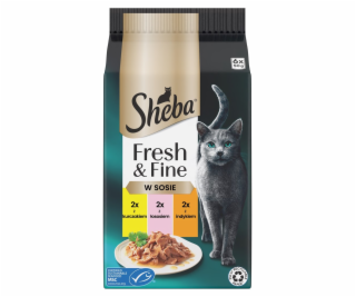 Sheba Fresh & Fine Mini Meat Dishes in Sauce 6 x 50g