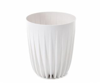 Květináč Lamela Mira 906-05, plastový, O 19 cm, bílý