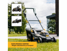 Aku sekačka na trávu Grunder SF8A107-J, 43 cm