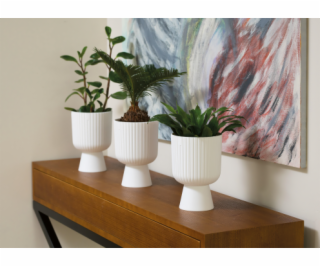 Květináč Forma Plast KELI MIKA 5120-011, O 13,7 cm, bílá