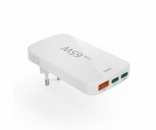 Hama flaches Mini-Ladegerät  65W 2xUSB-C/1xUSB-A, weiß   ...