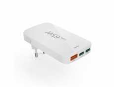 Hama flaches Mini-Ladegerät  65W 2xUSB-C/1xUSB-A, weiß     201976