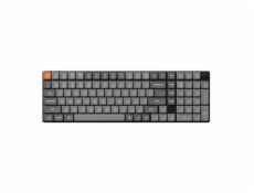 Bezdrátová nízkoprofilová klávesnice Keychron K17 Max RGB Brown Switch (černá) [K17M-H3].