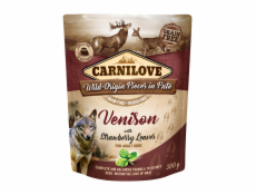 CARNILOVE Dog Pouch Venison & strawberry - vlhké krmivo pro psy - 300g