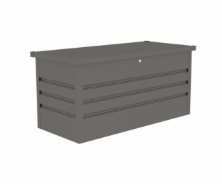 Zahradní box G21 Denver 400 L, metalický šedý plechový