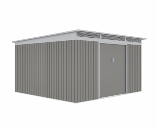 Zahradní domek G21 GRAH 1132 - 340 x 333 cm, metalický šedý 