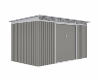 Zahradní domek G21 GRAH 700 - 340 x 206 cm, metalický šedý 
