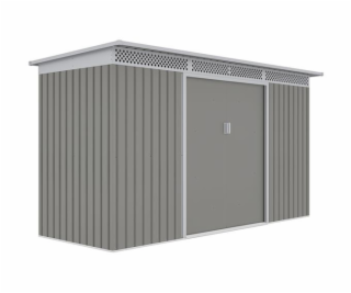 Zahradní domek G21 GRAH 483 - 340 x 142 cm, metalický šedý 