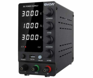 GVDA GD-D3010, Regulovateľný zdroj, 0-30V/0-10A
