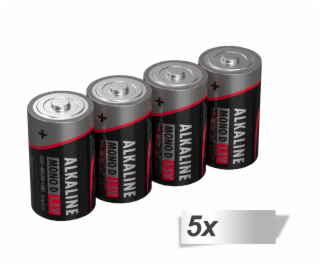 5x4 Ansmann alkalicky Mono D LR 20 red-line