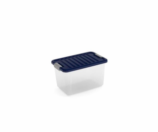 Box KIS W Box S transparentní, indigo modrá
