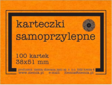 Samolepicí bankovky Promised Land Fluo 38x51 mm 100K oranžová.