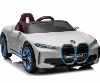 Bateriové autíčko BMW i4 pro děti Bílé + Startování zdarm...