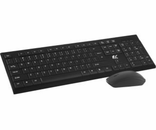Bezdrátová klávesnice + myš COMBO NanoRS, RS580 černá