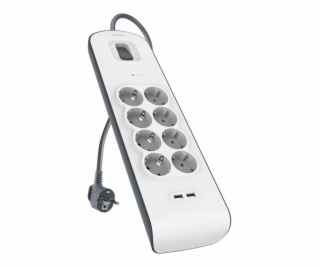 Belkin Steckdosenleiste 8-fach 2 Meter Netzkabel  BSV804v...