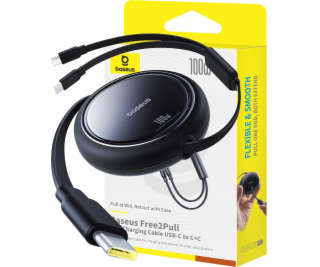 Kabel USB-C 2W1 Baseus Bright Mirror, C+C / 100W / 1m (če...