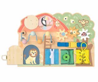 2Kids Toys Kostky Activity board Domeček se zvířátky