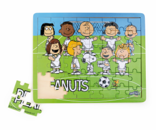 small foot Dřevěné puzzle Peanuts fotbal