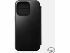 Nomad Moderní kožené pouzdro Horween Black pro iPhone 14 Pro