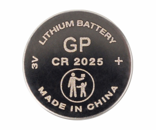 1x500 GP CR2025 Lithium 3V Knopfzelle BULK Schrumpfpack