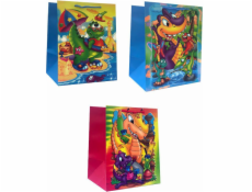 JU-PITER Dárková taška Dinosauři JP 9155B SD20 26x32x20 cm široké dno