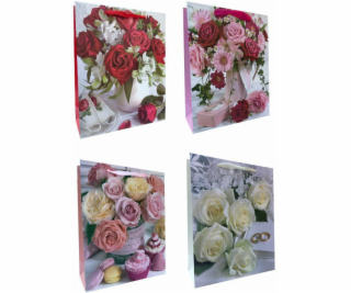JU-PITER Dárková taška Roses 060C 18x23x10cm p12, cena za...
