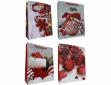 JU-PITER Vánoční dárková taška 338B 26x32x10cm mix cena za 1 ks