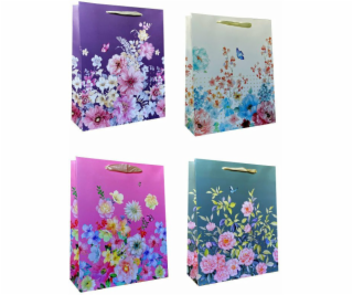 JU-PITER Ozdobná darčeková taška Kvety 30x39x12cm JP529A ...