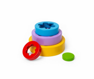 Bigjigs Toys Skládací květinová věž