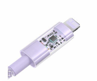 Baseus Gem Rychlonabíjecí kabel USB-C na iP 2 m 20 W Fialová