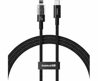 Baseus Gem Rychlonabíjecí kabel USB-C na iP 1 m 20 W černý