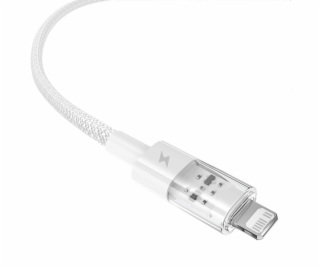 Baseus Gem Rychlonabíjecí kabel USB na IP 2,4A 1 m Bílá