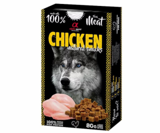 ALPHA SPIRIT Kuře natural snacks - pamlsek pro psa - 80g