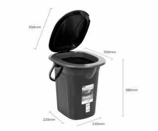 Turistická toaleta GreenBlue GB320BB černá šedá 19L