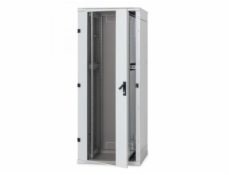 Rack Triton 19   stojanový 18U/ 600x600 prosklené dveře, šedý – rozbaleno 