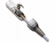Qoltec STP beznástrojová zástrčka RJ45 | CAT6 | JACKPIN | T568B | T568A