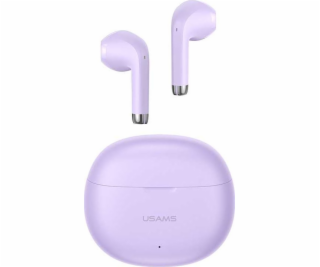 USAMS Sluchátka Bluetooth 5.3 TWS Rhymbo řady Purple
