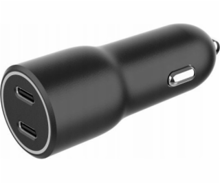 Gembird Nabíječka do auta 2xUSB-C PD 40W černá