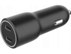 Gembird Nabíječka do auta 2xUSB-C PD 40W černá